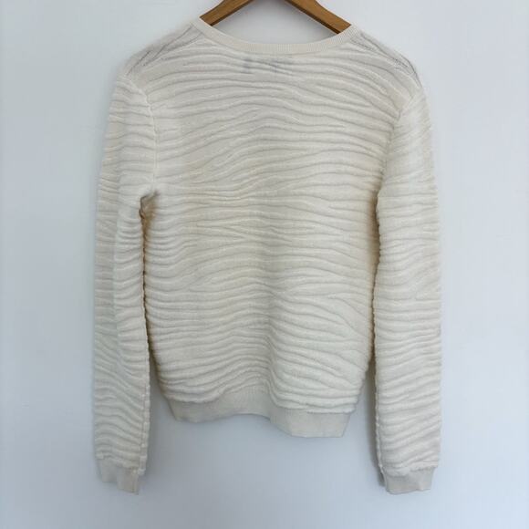 NEW Theory Zebra Plush V-Neck Sweater - Picture 4 of 7